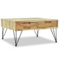 vidaXL Couchtisch 80 x 80 x 40 cm Teak Massiv vidaXL Couchtisch 80 x 80 x 40 cm Teak Massiv