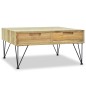 vidaXL Couchtisch 80 x 80 x 40 cm Teak Massiv vidaXL Couchtisch 80 x 80 x 40 cm Teak Massiv