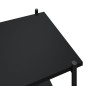 vidaXL Regal mit 3 Böden Schwarz 80x40x92 cm vidaXL Regal mit 3 Böden Schwarz 80x40x92 cm