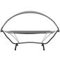 vidaXL Outdoor-Loungebett mit Dach Grau Stahl und Oxford-Stoff vidaXL Outdoor-Loungebett mit Dach Grau Stahl und Oxford-Stoff