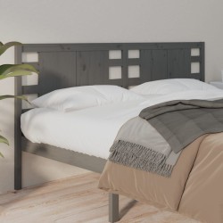 vidaXL Kopfteil Grau 166x4x100 cm Massivholz Kiefer