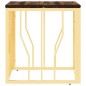 vidaXL Couchtisch Golden Edelstahl und Altholz Massiv vidaXL Couchtisch Golden Edelstahl und Altholz Massiv
