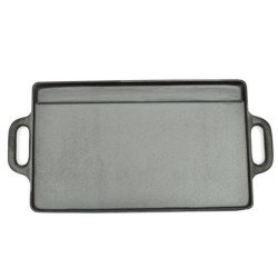 vidaXL Grillplatte Wendeplatte 2 Stk. Gusseisen 38x23 cm
