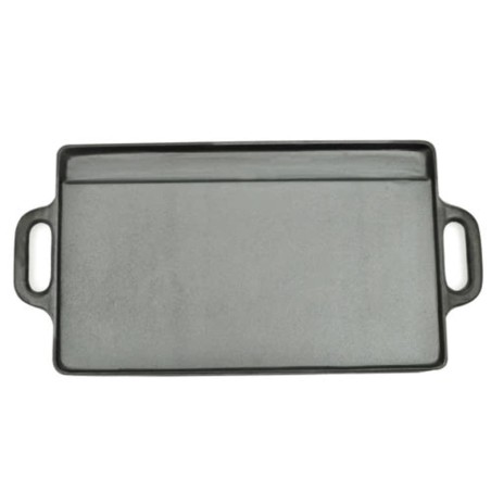 vidaXL Grillplatte Wendeplatte 2 Stk. Gusseisen 38x23 cm