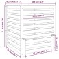 vidaXL Komposter 82,5x82,5x99,5 cm Massivholz Douglasie vidaXL Komposter 82,5x82,5x99,5 cm Massivholz Douglasie