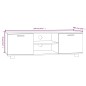 vidaXL TV-Schrank Sonoma-Eiche 120x40,5x35 cm Holzwerkstoff vidaXL TV-Schrank Sonoma-Eiche 120x40,5x35 cm Holzwerkstoff