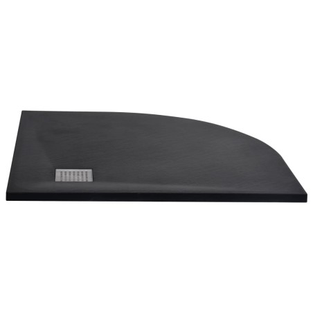 vidaXL Duschtasse SMC Schwarz 90x90 cm 