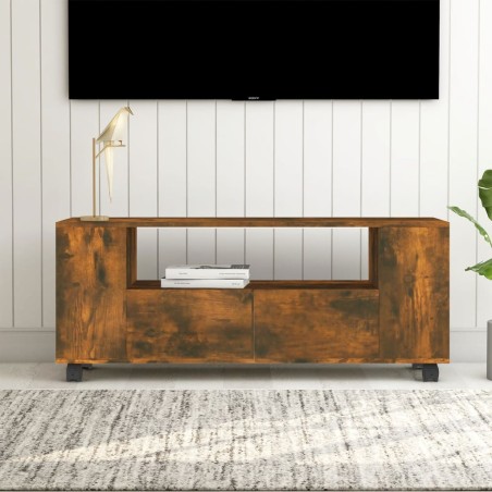 vidaXL TV-Schrank Räuchereiche 120x35x48 cm Holzwerkstoff