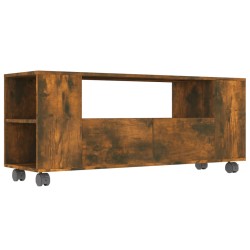 vidaXL TV-Schrank Räuchereiche 120x35x48 cm Holzwerkstoff