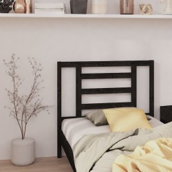 vidaXL Kopfteil Schwarz 106x4x100 cm Massivholz Kiefer