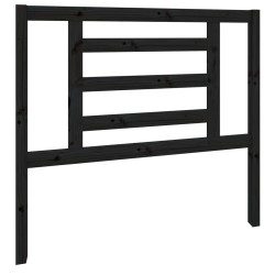 vidaXL Kopfteil Schwarz 106x4x100 cm Massivholz Kiefer