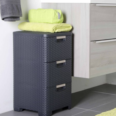 Curver Style Schubladenschrank 42 L Anthrazit