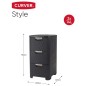 Curver Style Schubladenschrank 42 L Anthrazit Curver Style Schubladenschrank 42 L Anthrazit