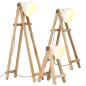 vidaXL Stehlampen 3 Stk. Weiß E27 Mango Massivholz vidaXL Stehlampen 3 Stk. Weiß E27 Mango Massivholz