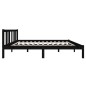 vidaXL Massivholzbett Schwarz 135x190 cm vidaXL Massivholzbett Schwarz 135x190 cm