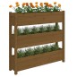 vidaXL Pflanzkübel Honigbraun 112x25x104,5 cm Massivholz Kiefer vidaXL Pflanzkübel Honigbraun 112x25x104,5 cm Massivholz Kiefer
