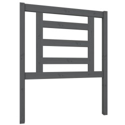 vidaXL Kopfteil Grau 81x4x100 cm Massivholz Kiefer