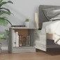 vidaXL Nachttisch Grau Sonoma 40x39x40 cm vidaXL Nachttisch Grau Sonoma 40x39x40 cm