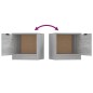 vidaXL Nachttisch Grau Sonoma 40x39x40 cm vidaXL Nachttisch Grau Sonoma 40x39x40 cm