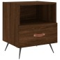 vidaXL Nachttisch Braune Eiche 40x35x47,5 cm Holzwerkstoff vidaXL Nachttisch Braune Eiche 40x35x47,5 cm Holzwerkstoff