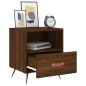 vidaXL Nachttisch Braune Eiche 40x35x47,5 cm Holzwerkstoff vidaXL Nachttisch Braune Eiche 40x35x47,5 cm Holzwerkstoff