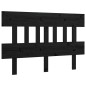vidaXL Bett-Kopfteil Schwarz 138,5x3x81 cm Massivholz Kiefer