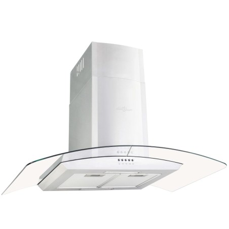 vidaXL Wandmontierte Dunstabzugshaube 90 cm Edelstahl 756 m³/h LED