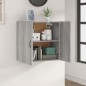 vidaXL Wandschrank Grau Sonoma 60x31x60 cm Holzwerkstoff