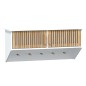 vidaXL Wandgarderobe mit Haken Weiß 80x24x35,5 cm Holzwerkstoff vidaXL Wandgarderobe mit Haken Weiß 80x24x35,5 cm Holzwerkstoff