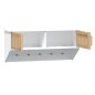 vidaXL Wandgarderobe mit Haken Weiß 80x24x35,5 cm Holzwerkstoff vidaXL Wandgarderobe mit Haken Weiß 80x24x35,5 cm Holzwerkstoff