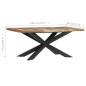 vidaXL Esstisch 180 x 90 x 76 cm Recyceltes Massivholz vidaXL Esstisch 180 x 90 x 76 cm Recyceltes Massivholz
