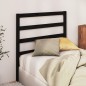 vidaXL Kopfteil Schwarz 106x4x100 cm Massivholz Kiefer