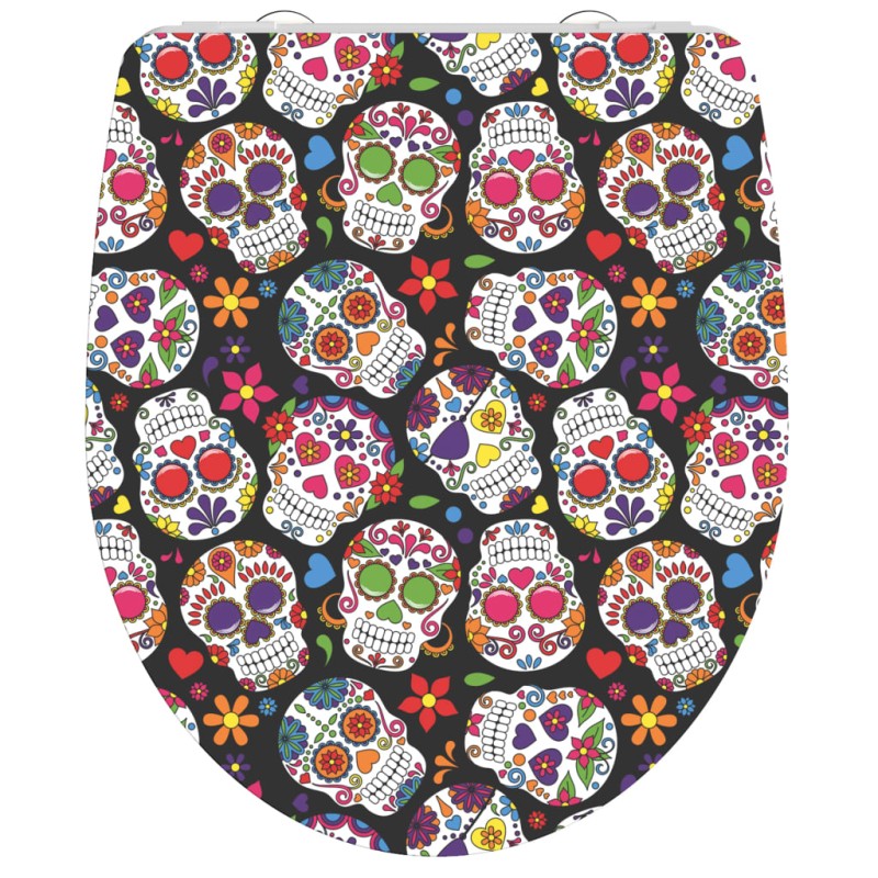 SCHÜTTE Toilettensitz mit Absenkautomatik CRAZY SKULL Duroplast SCHÜTTE Toilettensitz mit Absenkautomatik CRAZY SKULL Duroplast