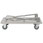 vidaXL Plattformwagen Silbern 82 x 53 x 86 cm Edelstahl vidaXL Plattformwagen Silbern 82 x 53 x 86 cm Edelstahl