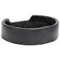 vidaXL Hundebett Schwarz 69x59x19 cm Plüsch und Kunstleder