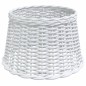 vidaXL Lampenschirm Weiß Ø45x28 cm Korbweide vidaXL Lampenschirm Weiß Ø45x28 cm Korbweide