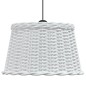 vidaXL Lampenschirm Weiß Ø45x28 cm Korbweide vidaXL Lampenschirm Weiß Ø45x28 cm Korbweide
