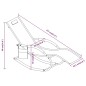 Schaukelliegen 2 Stk. Schwarz Stahl und Textilene Schaukelliegen 2 Stk. Schwarz Stahl und Textilene