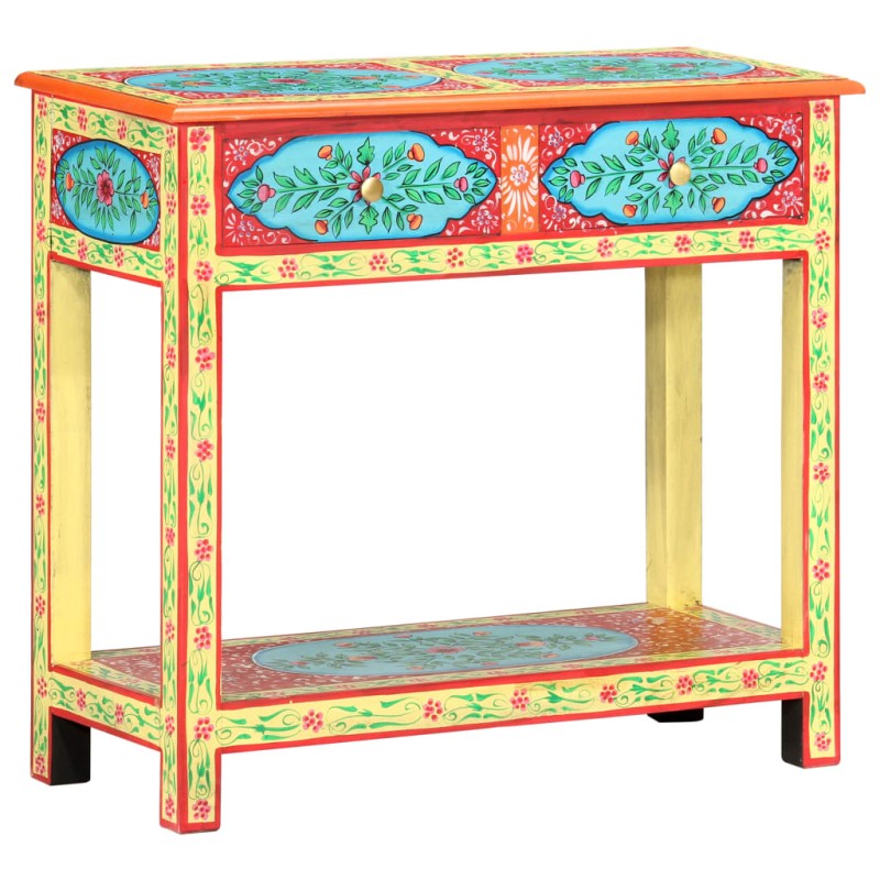 vidaXL Konsolentisch Handbemalt 80×35×75 cm Mango Massivholz vidaXL Konsolentisch Handbemalt 80×35×75 cm Mango Massivholz