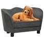 vidaXL Hundesofa Dunkelgrau 66x43x40 cm Plüsch vidaXL Hundesofa Dunkelgrau 66x43x40 cm Plüsch