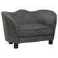 vidaXL Hundesofa Dunkelgrau 66x43x40 cm Plüsch vidaXL Hundesofa Dunkelgrau 66x43x40 cm Plüsch
