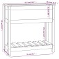 vidaXL Pflanzkübel mit Ablage Honigbraun 82,5x34,5x81 cm Kiefernholz vidaXL Pflanzkübel mit Ablage Honigbraun 82,5x34,5x81 cm Kiefernholz