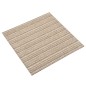 vidaXL Teppichfliesen 20 Stk. 5 m² 50x50 cm Gestreift Beige vidaXL Teppichfliesen 20 Stk. 5 m² 50x50 cm Gestreift Beige