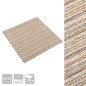 vidaXL Teppichfliesen 20 Stk. 5 m² 50x50 cm Gestreift Beige vidaXL Teppichfliesen 20 Stk. 5 m² 50x50 cm Gestreift Beige