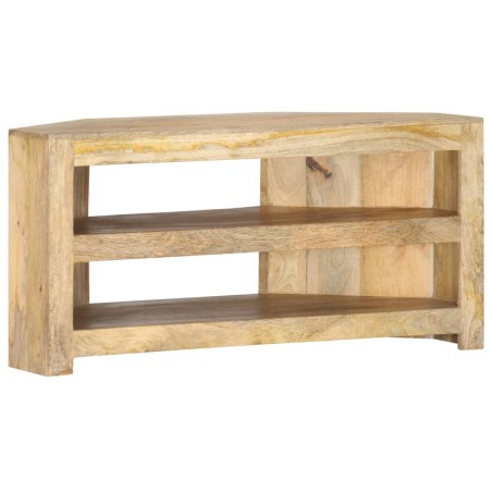 vidaXL TV-Eckschrank 90 x 45 x 45 cm Massivholz Mango
