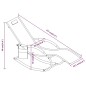 Schaukelliegen 2 Stk. Grau Stahl und Textilene Schaukelliegen 2 Stk. Grau Stahl und Textilene
