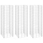 vidaXL Gabionen-Hochbeete 3 Stk. 30x30x100 cm Eisen vidaXL Gabionen-Hochbeete 3 Stk. 30x30x100 cm Eisen