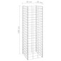 vidaXL Gabionen-Hochbeete 3 Stk. 30x30x100 cm Eisen vidaXL Gabionen-Hochbeete 3 Stk. 30x30x100 cm Eisen