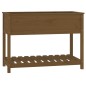 vidaXL Pflanzkübel mit Ablage Honigbraun 111,5x54x81 cm Kiefernholz vidaXL Pflanzkübel mit Ablage Honigbraun 111,5x54x81 cm Kiefernholz