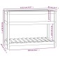 vidaXL Pflanzkübel mit Ablage Honigbraun 111,5x54x81 cm Kiefernholz vidaXL Pflanzkübel mit Ablage Honigbraun 111,5x54x81 cm Kiefernholz